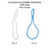 Round Frosted Glass Beads-RG-001