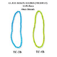 Round Frosted Glass Beads-RG-002