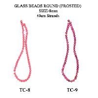 Round Frosted Glass Beads-RG-005