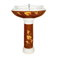 Handcraft Wash Basin With Pedestal