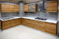 wooden modular kitchen