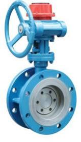 Gear Box  Flanged Type Metal Sealing Fire Fighting Of Signal Butterfly Valve