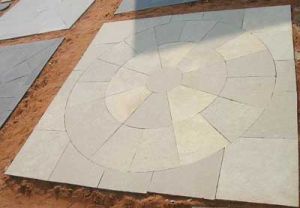 Yellow Lime Circle Stone