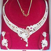 american diamond necklace set