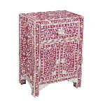 Mother of Pearl Inlay Bedside Table