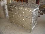 White Metal Chest of Drawer