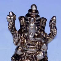 Brass Lakshmi Ganesh Statue