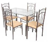 Steel Dining Table Set