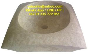 Marble Cream Sink.,
