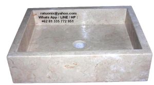 Sink Marble Cream Sink Marble Cream