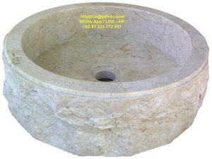 Sink Marble Cream Sink Marble Cream