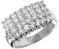 Cubic Zirconia Silver Rings - MRG-14