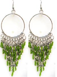 Er-4023 Beads and Metal Earring