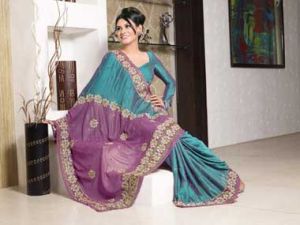 Festive Wear Embroidered Saree