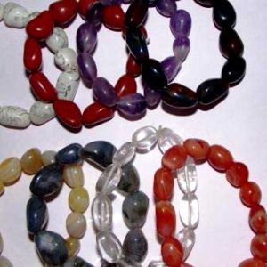 Assorted Stone Tumbled Bracelet