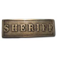 Western Sheriff Sign Plaque