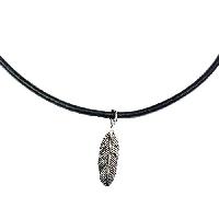 Choker necklace - Feather