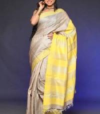 traditional tussar silk sarees
