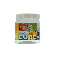 Cube jar plastic cap 350ml
