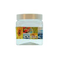 Cube jar plastic cap 500ml