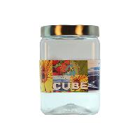 Cube jar steel cap 2000ml