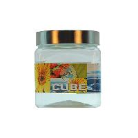 Cube jar steel cap 500ml