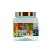 Cube jar steel cap 750ml