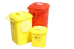 Pungture Proof sharps disposal container, Color : Red, Yellow at best ...