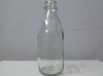 200 ml flavoured  milk & fruit juice clear glass bottles crown neck