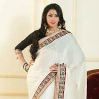 Fantastic Look Attractive Magnificent Party Wear Embroidered Saree