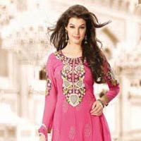 Fuchsia Designer Heavy Embroidered Salwar Kameez