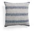 Coastal Stripe Blue Square Pillow