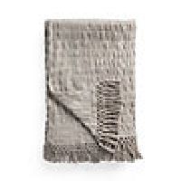 Rouched Linen Throw