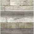 RUSTIC WOOD WALLPAPER IN GREY