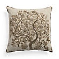TREE OF LIFE GOLD BEADED PILLOW