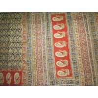 Kalamkari Printed Silk Saree