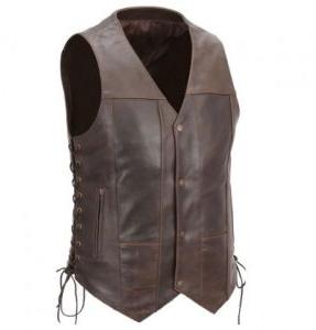 Charles Motorcycle Leather Vest