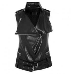 Motorcycle Leather Vest