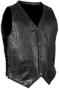 Men Leather vests-0036