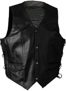Men Leather vests-0039