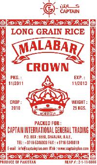 Malabar Crown Long Grain White Rice