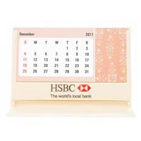 Calender Wood Card Case With A Pen Slot