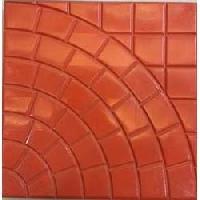 Single Round Chequered Tiles Moulds