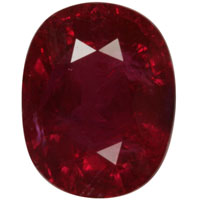 Blood Red Ruby Gemstones