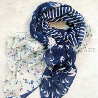 Polyester Print Scarves & Stoles