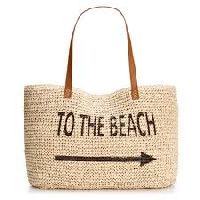 printed beach bag