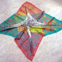 Silk printed soft scarves