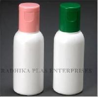 PLASTIC White 50ml flip top cap hdpe bottles