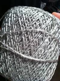 silver cotton yarn