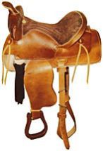 New Brown Western Leather Horse Saddle